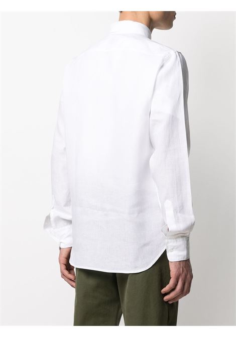 camicia sedici uomo bianca in lino ASPESI | CE36 C19585072